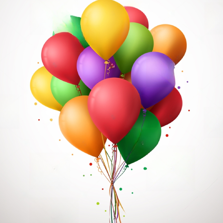 Colourful celebration balloons
